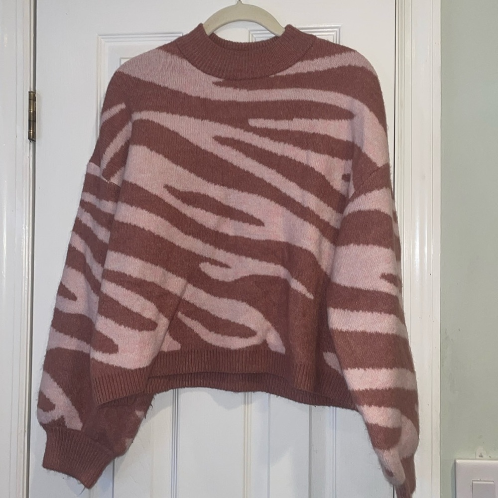 Urban Bliss Zebra Print Sweater
